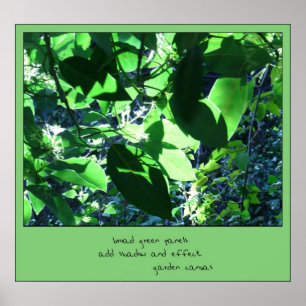 Canvas de jardim Haiku Art Impressão
