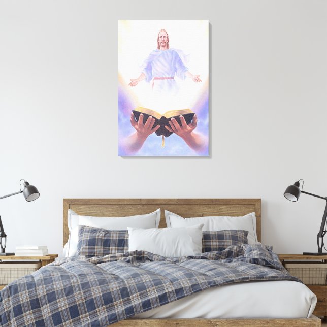 Canvas de Jesus Bíblia (Insitu(Quarto))