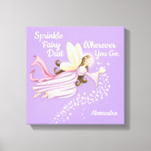 Canvas de Lavanda de fadas mágicas