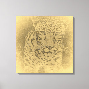 Canvas de Leopard Vintage