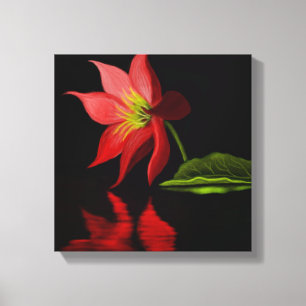 Canvas de Lily Pond Colorida Vibrante