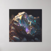 Canvas de macro Opal Preta