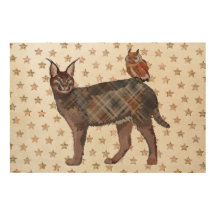Canvas de madeira do LINCE & da CORUJA