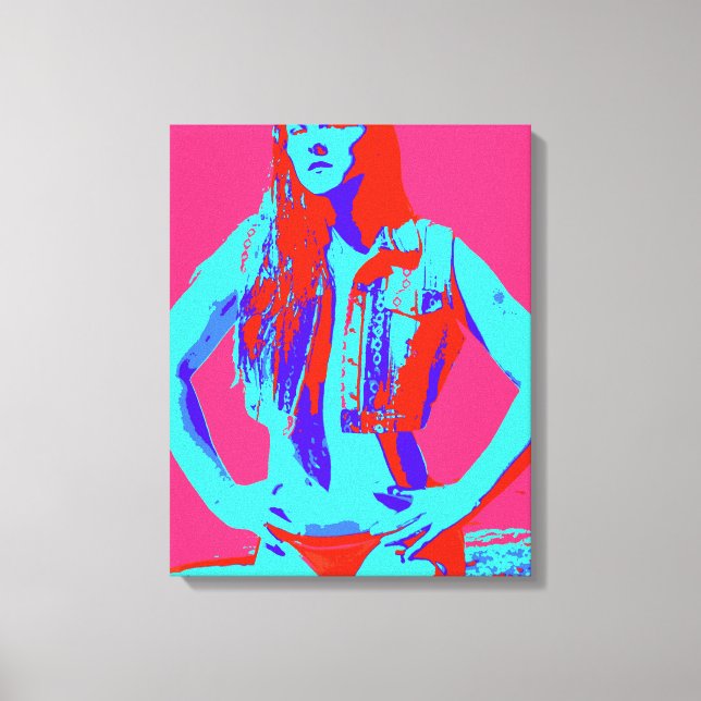 canvas de menina confiante da ruiva (Frente)