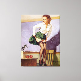 Canvas De Menina Vintage Raiva