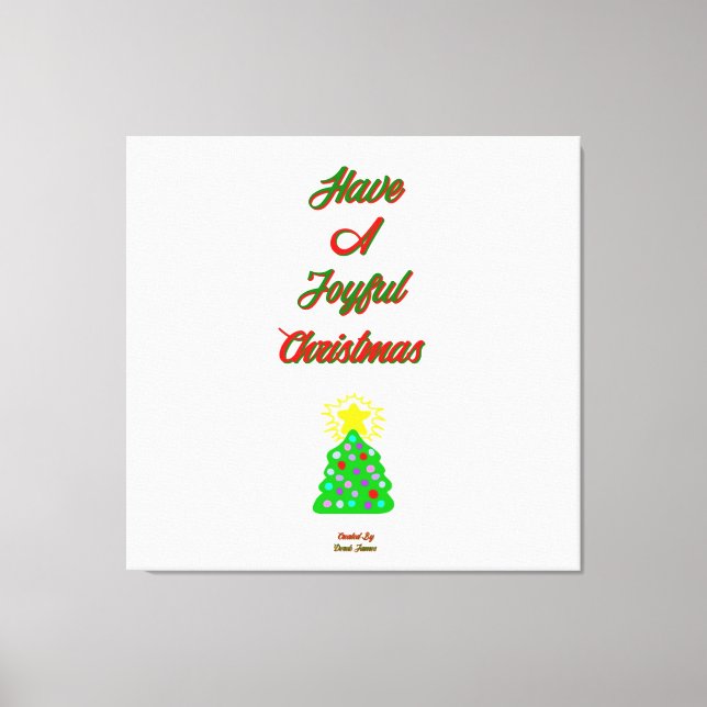 Canvas de Natal alegre (Frente)