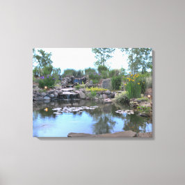 canvas de obrigações Koi Pond com cascata de 3 nív