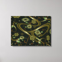 Canvas de ouro psicodélico