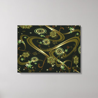 Canvas de ouro psicodélico