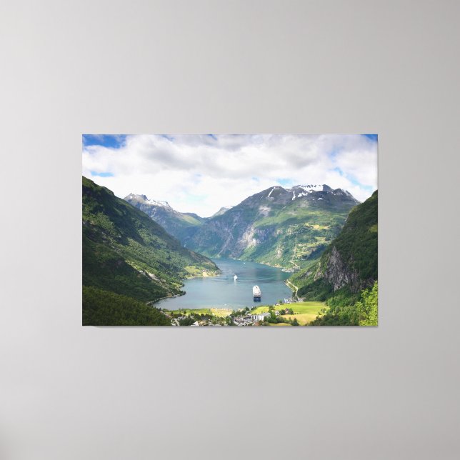 Canvas de paisagem de Geirangerfjord (Frente)