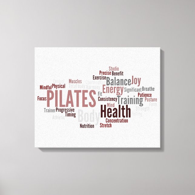 CANVAS de Palavras PILATES (Frente)