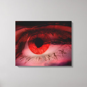Canvas de Parede de Arte Vermelha Flutuante