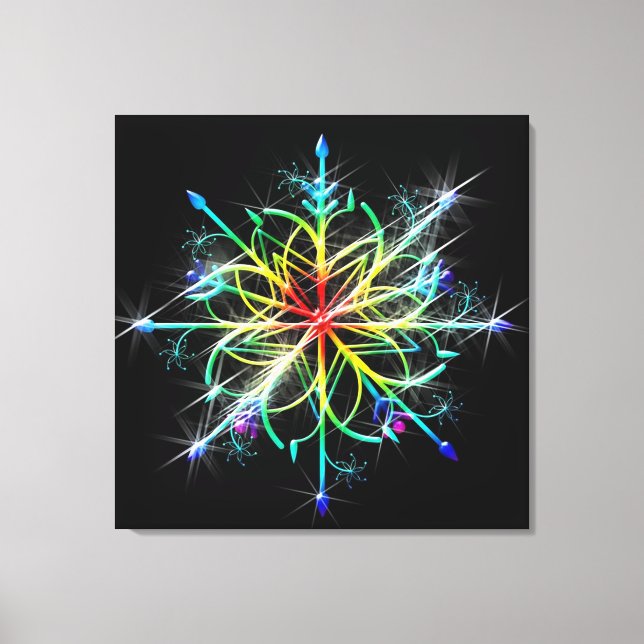 Canvas de Parede Estrelas Colorido (Frente)