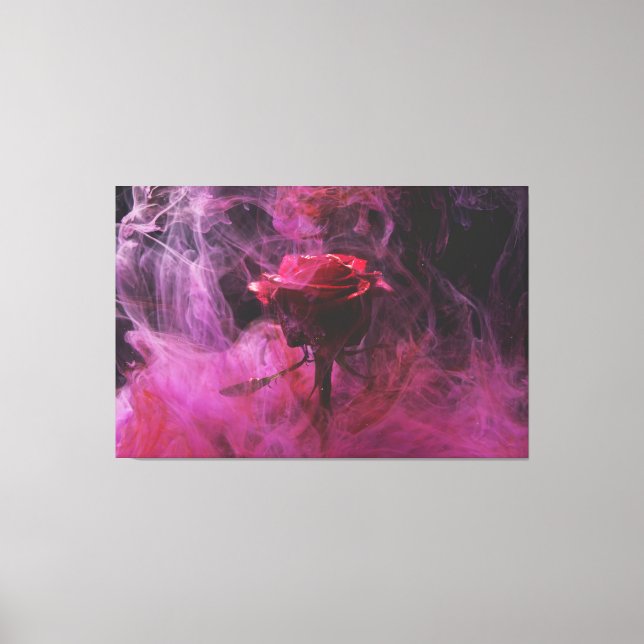 Canvas de Parede Rosa de Fumante (Frente)