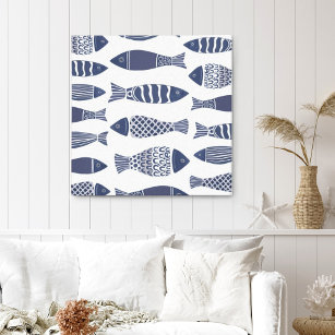 Canvas de Peixe do Oceano Costeiro