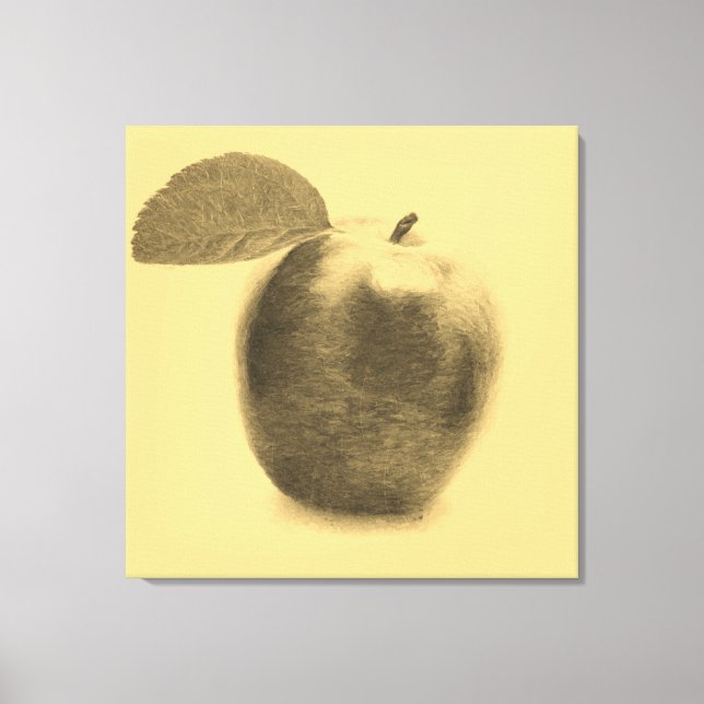 Canvas de pintura da Vintage Apple (Frente)