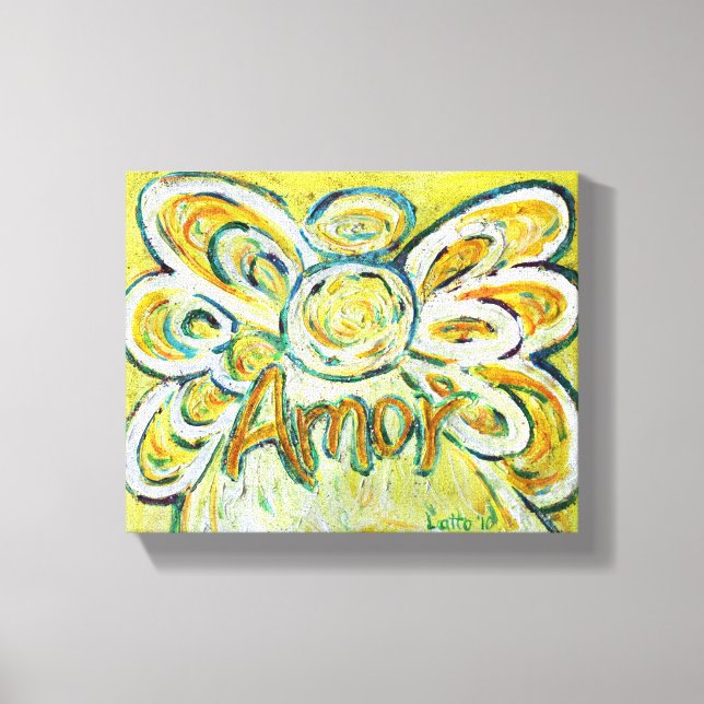 Canvas de pintura de Angel Word (Frente)
