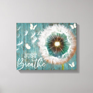 Canvas de pintura de borboleta e dandelion