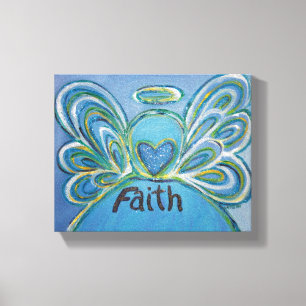 Canvas de Pintura de Palavra do Anjo Faith