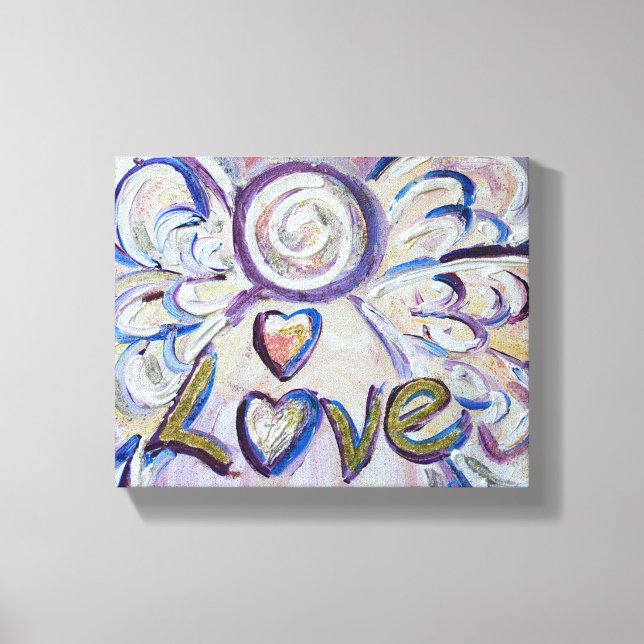 Canvas de Pintura de Palavras do Anjo (Frente)