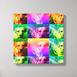 Canvas de pop art personalizadas costume da foto