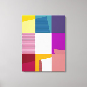 Canvas de Pop de arte retrógrada colorida