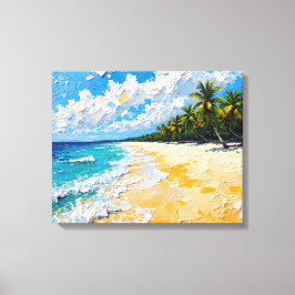 Canvas de praia da ilha tropical | Oce Costeira