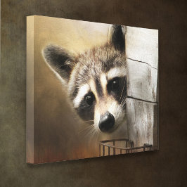 Canvas de Raccoon Wildlife