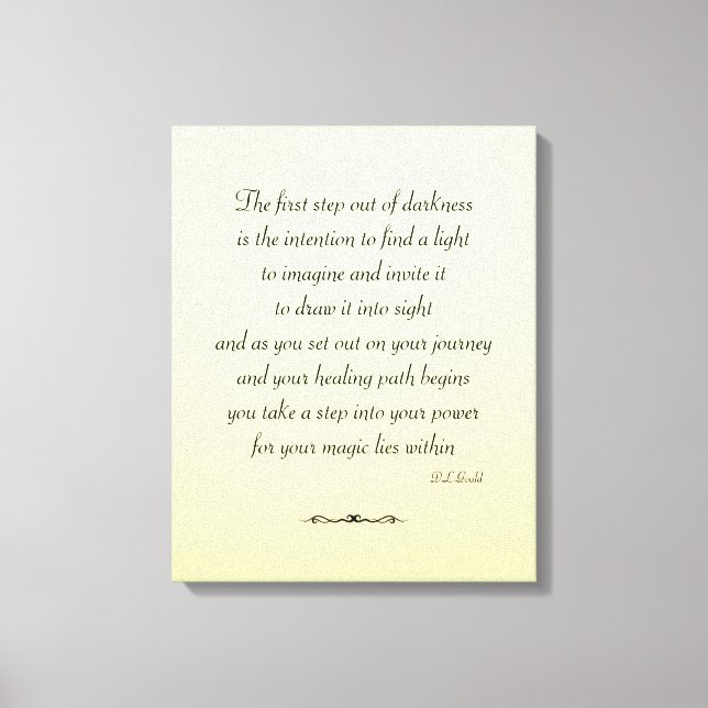 Canvas de recuperação inspiradora (Frente)