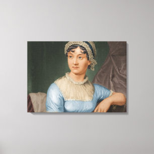 Canvas de Retrato de Cor de Jane Austen