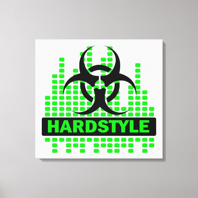 Canvas de risco biológico no estilo Hardstyle (Frente)