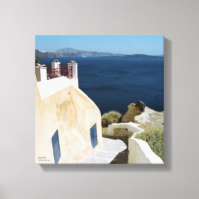 Canvas de Santorini, ilha grega (Frente)