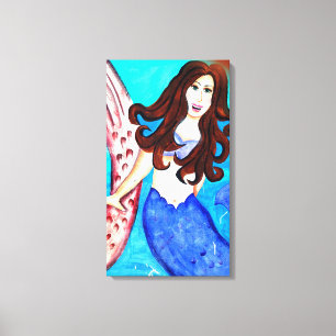 canvas de sereia de brunette