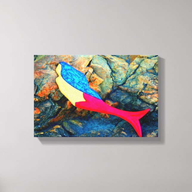 canvas de sereia submarina (Frente)