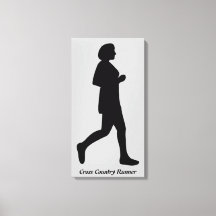 Canvas de Silhouter Feminina em Runner entre Paíse
