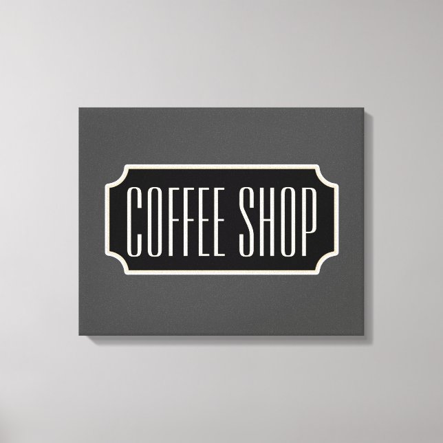 Canvas de Sinal de Compro do Café (Frente)