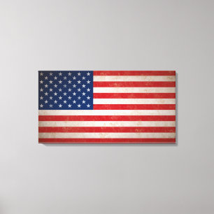 Canvas de Sinalizador Americana do Estilo de Grung