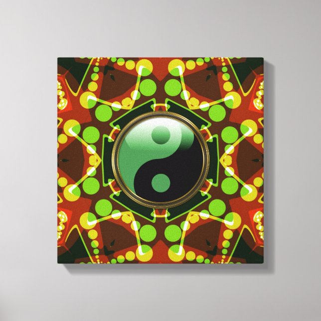Canvas de Star Bubbles New Age Yin Yang (Frente)