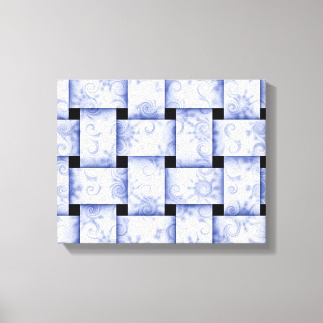 canvas de tecelagem azul bebê (Frente)