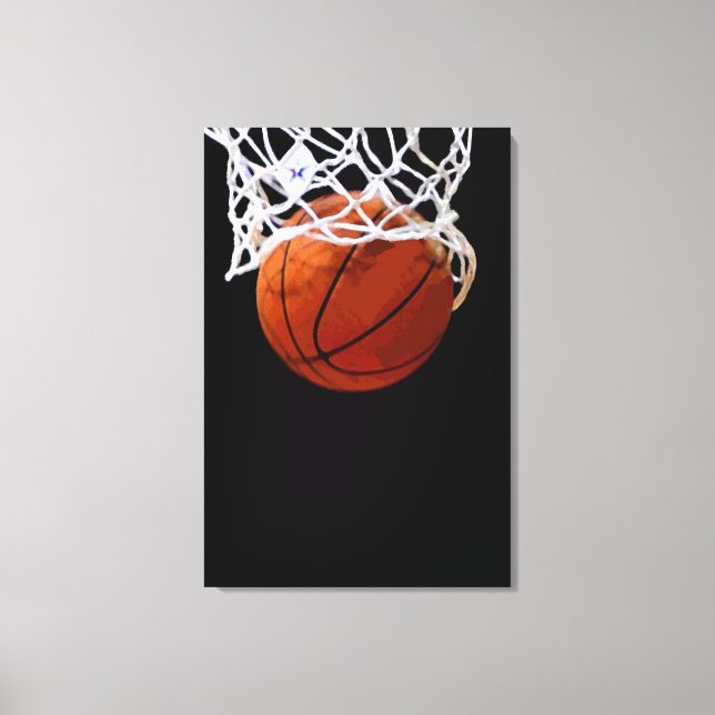 Canvas de Trabalho de arte de basquete - 3 Canvas (Frente)