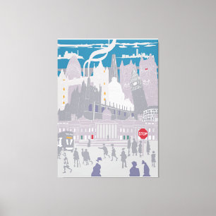 Canvas de Trabalho de arte London City Skyline