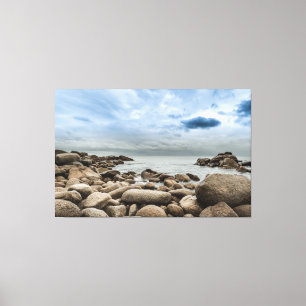 Canvas de Triptych de Stormy Seas Premium