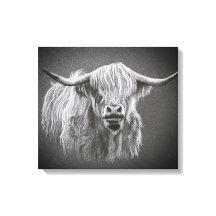 Canvas de Vaca do Highland