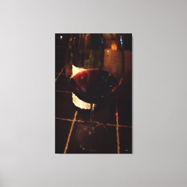 Canvas de vinho tinto (Frente)