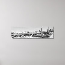 Canvas de visualização em linha do horizonte de Da