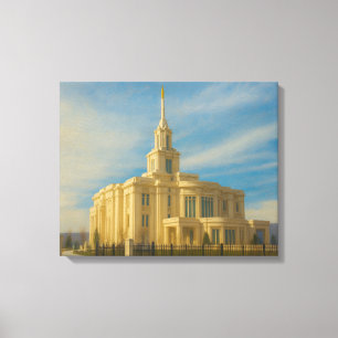 Canvas de Wall Art do Payson Utah Temple Painting™
