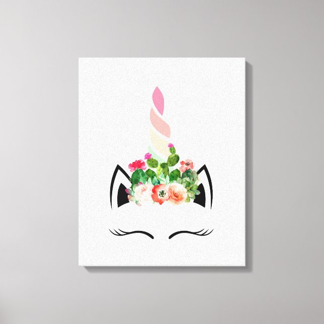 Canvas do Cactus Unicorn (Frente)