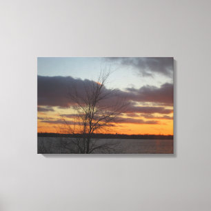 Canvas do Lago Sunset - 23,17" x 16,50"