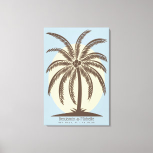 Canvas do Livro de Convidados da Árvore Palm - 250