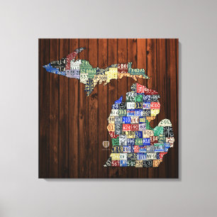 Canvas do mapa da matrícula dos condados de